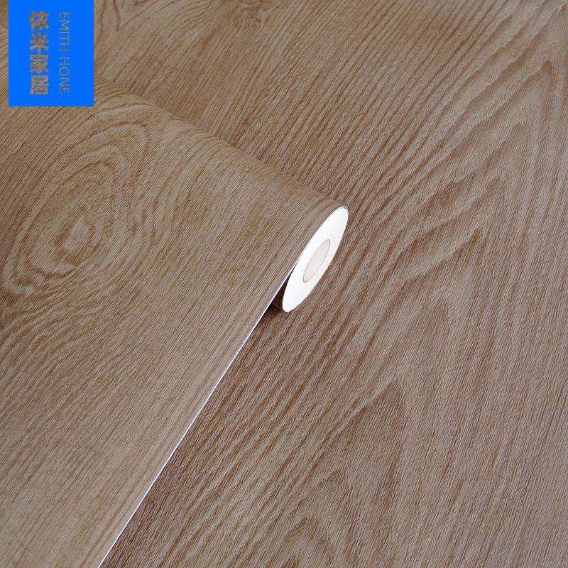 韩版PVC木纹贴纸自粘墙纸壁纸展柜家具翻新加厚带导气槽贴膜HD003