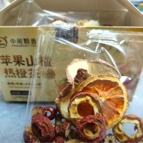 中闽飘香苹果山楂热橙茶大颗好料果香自然清新健身助消化养生茶