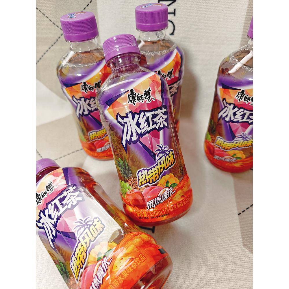 康师傅冰红茶热带风味330毫升消暑茶饮年货喜宴饮品