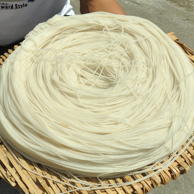 傣味半干米线免煮速食云南德宏芒市早点特细撒撇米线新鲜撒苤米粉