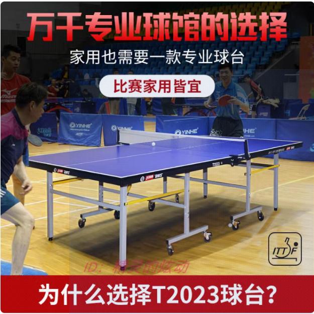 正品DHS红双喜乒乓球桌T2023比赛室内折叠乒乓球台T2828球乒乓案