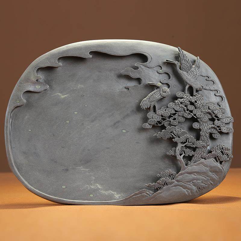 j8澄泥砚佳品砚办公室砚送礼肇庆书法用品手工雕刻端砚砚台原石g3