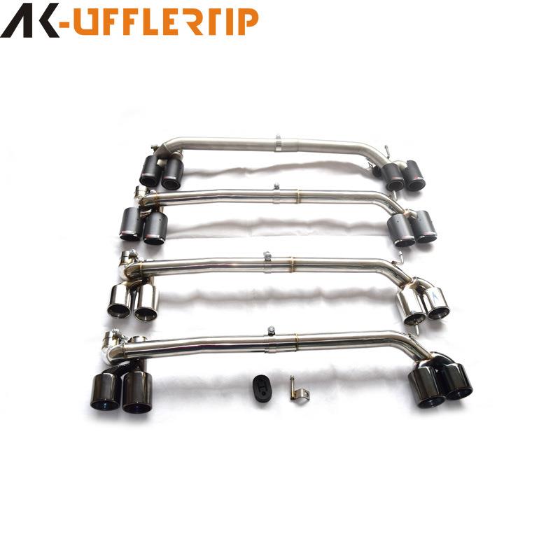 适用宝马3系4系320LI330M420425430428排气管改装四出碳纤尾喉嘴