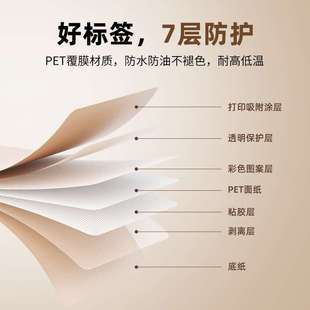 纸开 机打码 B18 N1标签打印机不干胶三防热转印打印纸超市商品打码