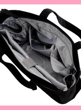 绝不软塌大号电脑包饭盒水杯黑色托特包大容量帆布包学生上课通勤