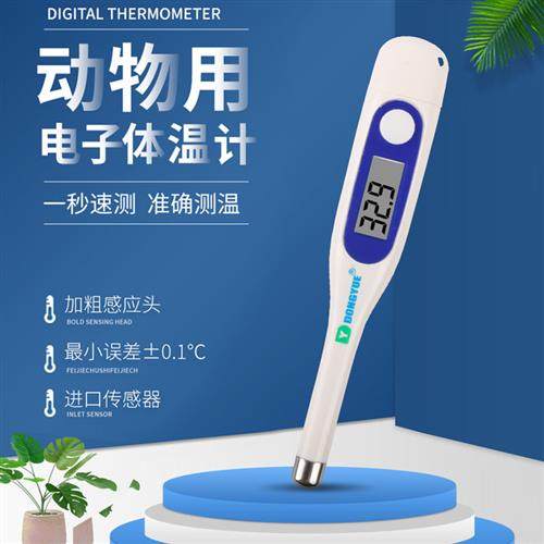 兽用电子体温计兽用肛门体温表精一秒准测温东岳体温计加粗感应头