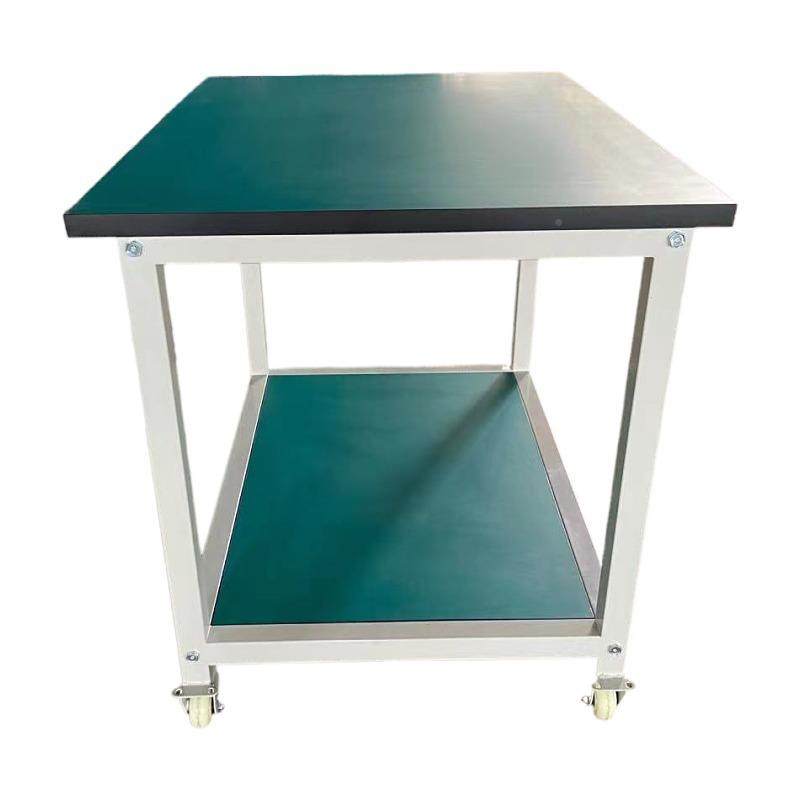 STC-01防静电活工作台轮手推车双层带三可移动操作台动打包层台可