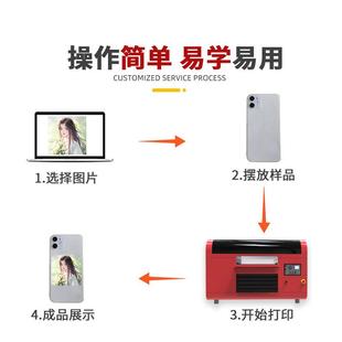小型手机壳酒瓶金属亚克力 升级3360万能印平板UV打印机版 A3UV