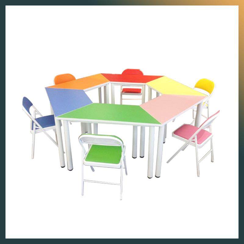 华导易心理HYTFY01团体辅桌椅心理色辅导室彩动变形拼接团体培训,住宅家具,儿童学习桌,淘宝优惠券,粉丝福利购,淘宝优惠卷