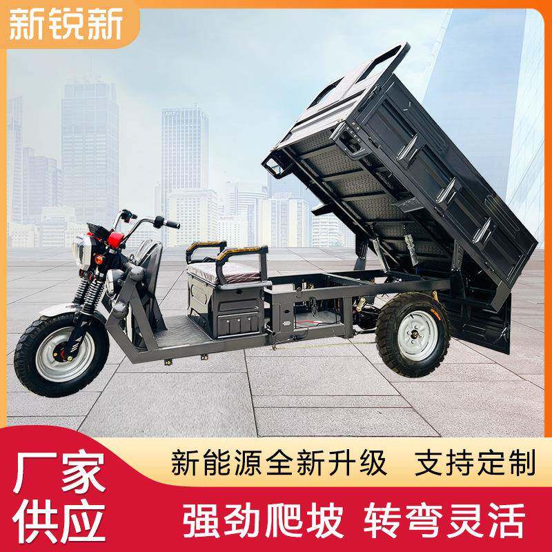 电摊动三轮车拉货农用载动货运载xrx-0506货自翻斗三轮车摆快递车
