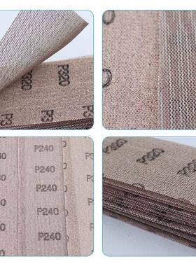 漆面打磨网格砂纸方形磨抛片防堵绒6寸80#手植刨砂纸手板磨通用光