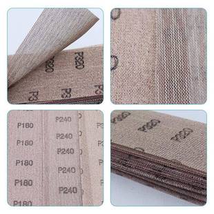 漆面打磨网格砂纸方形磨抛片防堵绒6寸80#手植刨砂纸手板磨通用光