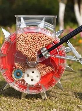 新款全透手推KDW式播种种机多功能玉米生精播机黄花豆高粱点播明