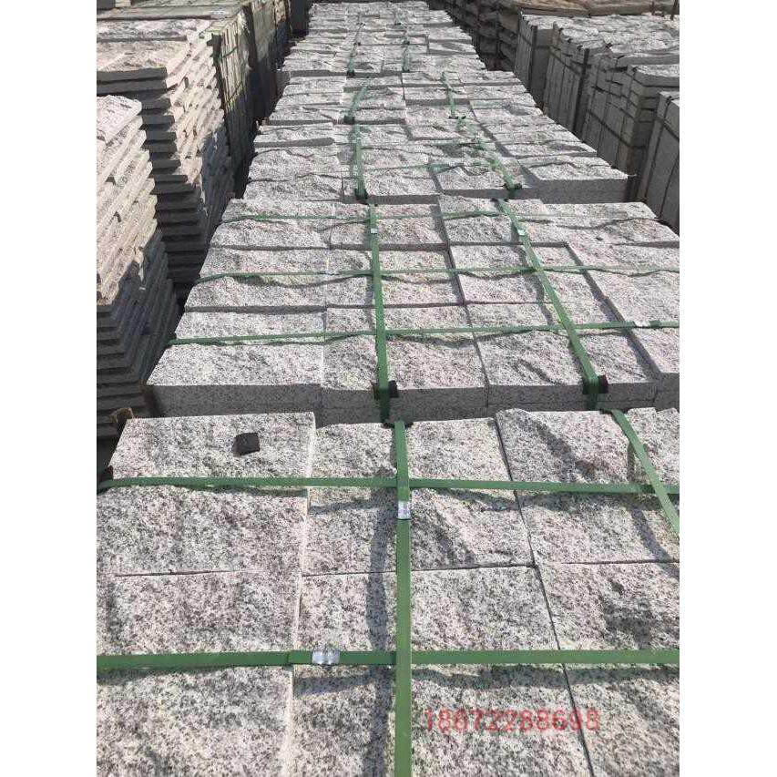 天然大理石材自然面芝麻白黄金麻栏杆别墅外墙地铺瓷砖定制石雕