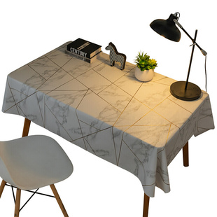 新品 网红北欧餐桌布台布家用pvc方桌小桌正方形防水防烫防油免洗