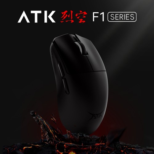 ATK 烈空F1探索版无孔轻量化无线鼠标中小手电竞人体工学双模鼠标