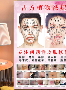 祛痣祛疣海报面部点痣图点痣宣传图男女面痣图广告痣相图去痣图片