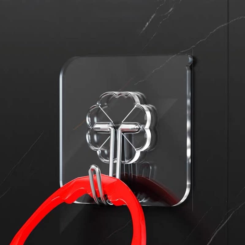 挂钩强力粘胶免打孔贴墙上承重透明无痕粘贴粘钩墙壁钩子挂勾贴钩