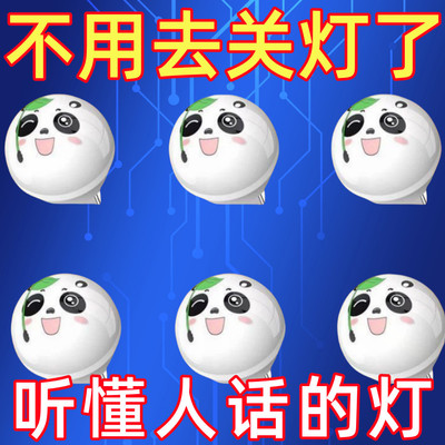儿童智能语音熊猫小夜灯起夜