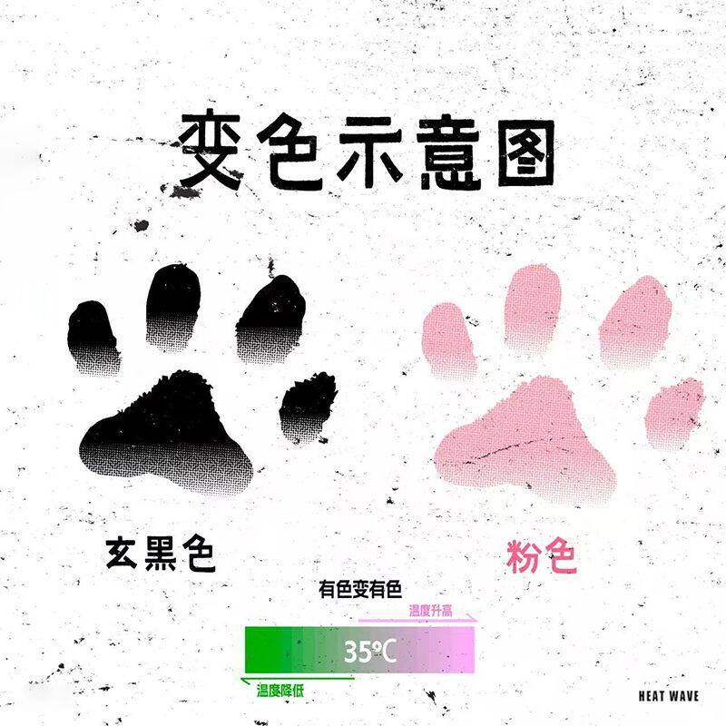 猫咪温变纹身贴体温变色可爱套装