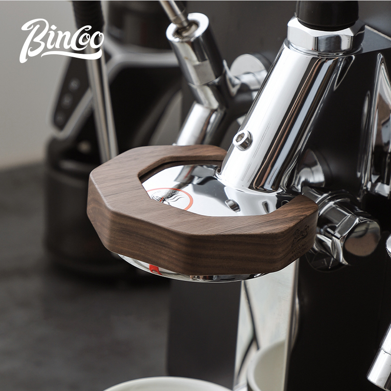 Bincoo e61系列咖啡机冲煮头胡桃木防烫圈实木隔热罩咖啡器具配件