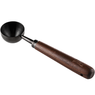 Bincoo咖啡勺304不锈钢盛咖啡豆专用克数勺长柄胡桃木咖啡粉量勺