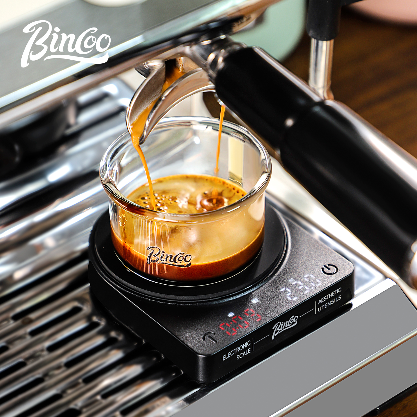 Bincoo咖啡电子秤意式专用咖啡豆称重智能手冲迷你便携秤咖啡器具