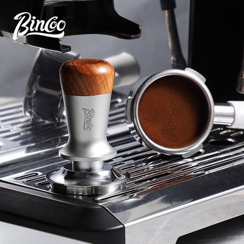 Bincoo咖啡压粉锤恒力不锈钢填压锤咖啡机意式弹力压粉器51/58mm