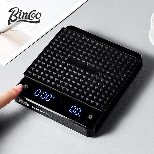 Bincoo手冲咖啡电子秤专用计时可充电烘焙称克重精准显示重量防水