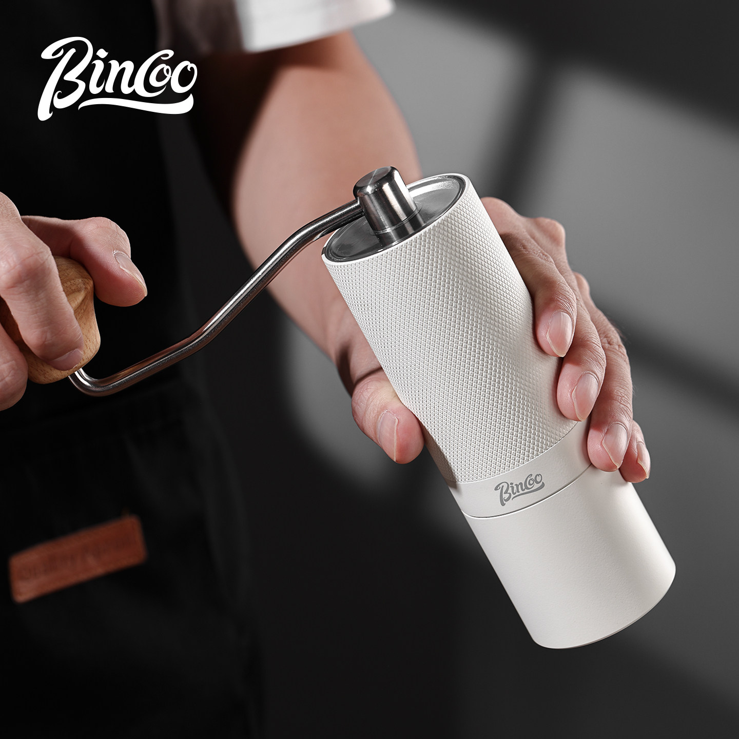 Bincoo手摇磨豆机7角钢芯咖啡豆研磨机手动磨粉器手冲意式咖啡机