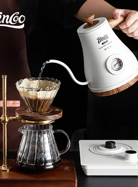 Bincoo智能控温手冲咖啡壶不锈钢细长嘴套装恒温电热水壶温控B壶