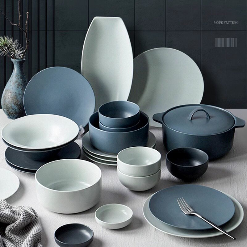 家用陶瓷餐具碗碟套装北欧风简约纯色乔迁搬家送礼碗盘碗碟套装,餐饮具,碗,淘宝优惠券,粉丝福利购,淘宝优惠卷