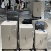 SGG行李箱竖条纹拉杆箱万向轮五轮行李箱女20寸旅行箱新款 大容量