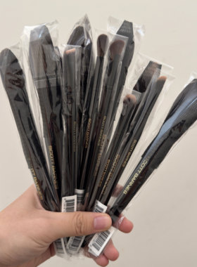 捡漏！scott Barne/化妆刷全套刷63扇形鼻影刷粉底修容腮红散粉刷