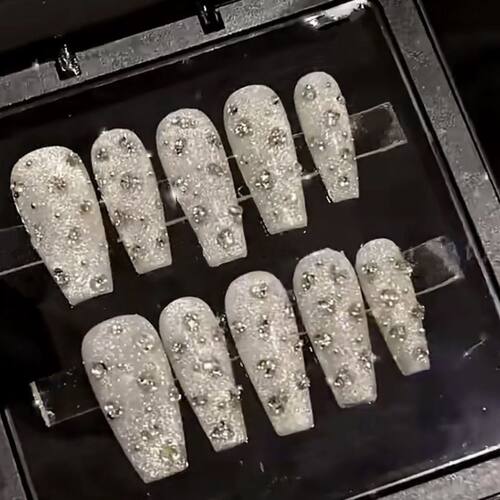 银满赚爆闪堆钻满钻手工穿戴甲