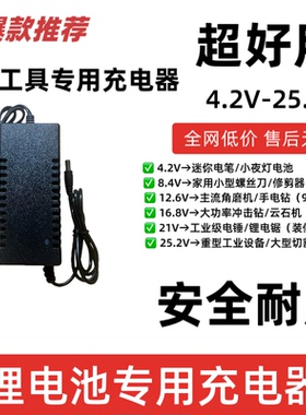 21V2A足安足流电动工具锂电池充电器手电钻角磨机家用工具充电器