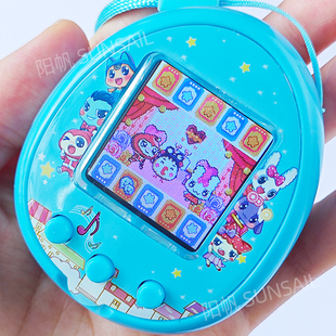 梦龙养宠物的游戏机女生宠物蛋电子智能玩具喂养女孩电子宠物蓝色