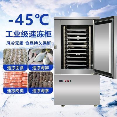 水果菠萝葡萄芒果速冻机风冷式面食面包液氮低温小型速冻柜直销