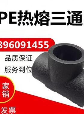 PE管件接头等径三通PE给水管材黑色电熔PPR配件20 50 63 110