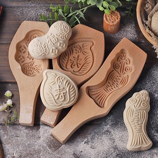 手工做馒头模具家用蒸花样饽饽工具点心清明果食品鱼馒头立体新品