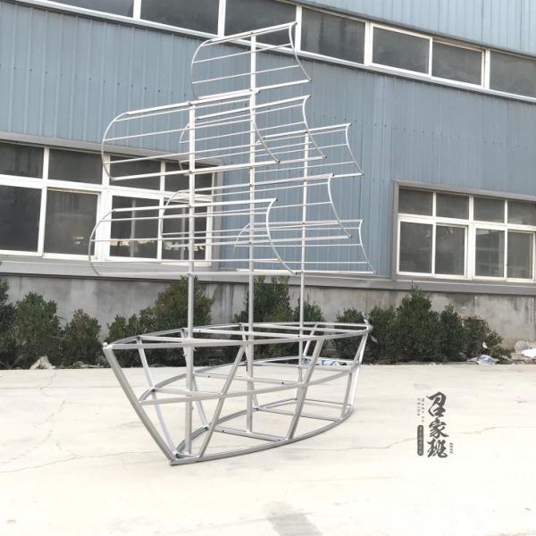婚礼铁艺架子大型背景定制装饰婚庆道具舞台款堂异形新款帆船2025