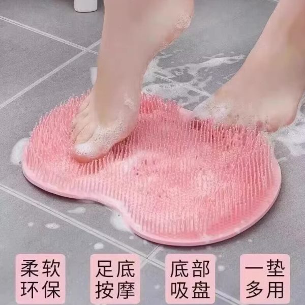 洗脚垫刷防滑洗足底按摩脚搓脚神器脚带懒人脚浴室搓垫子吸盘家用