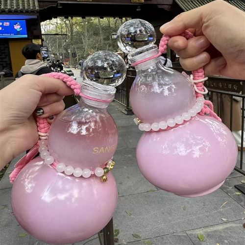 葫芦水壶玻璃透明瓶密封泡酒瓶红酒果酒瓶分装奶茶冷萃瓶便携水杯