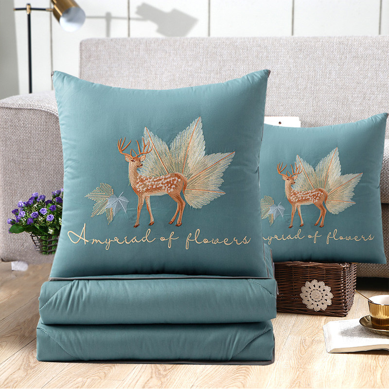 全棉抱枕被子两用汽车空调被多功能靠枕毯子二合一车载车用枕头被,居家布艺,抱枕被,淘宝优惠券,粉丝福利购,淘宝优惠卷