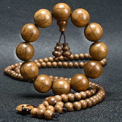 五台山六道木老料手串20mm龙须藤降龙木佛珠男女士款六道108手链