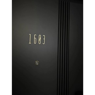 diy入户门黄铜数字号码牌家用自带背胶门牌号码玄关走廊指示牌