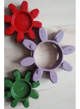 KTR ROTEX GS24弹性体外径55内径27缓冲垫8角八瓣胶块圈红色绿色