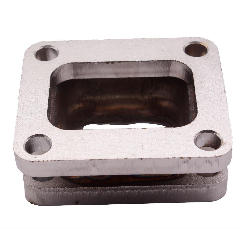 汽车配件 15度T3至T4涡轮排气歧管适配器法兰套件不锈钢