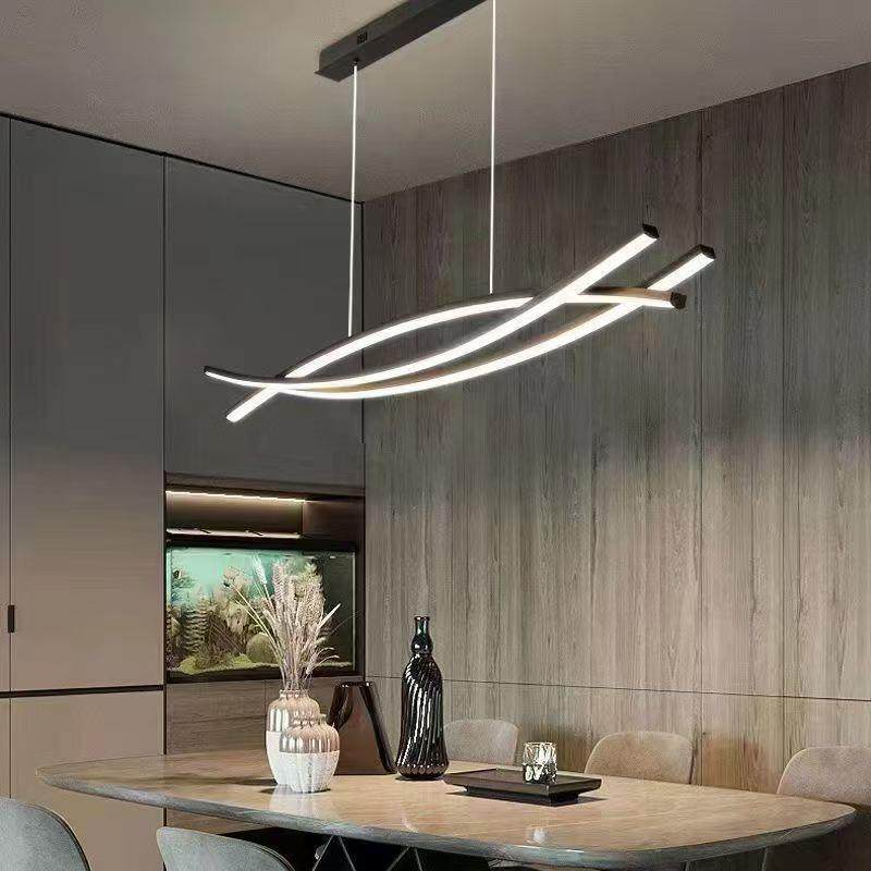 北欧现代简约高端餐厅一字长条客厅吊灯轻著几何吧台极简餐桌灯,3C数码配件,USB灯,淘宝优惠券,粉丝福利购,淘宝优惠卷