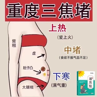 【严重湿寒】肝气郁结虚不受补上热下寒中焦淤堵舌苔厚腻三焦贴